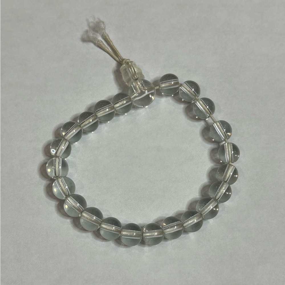 Clear Crystal Power Bead Stretch Bracelet